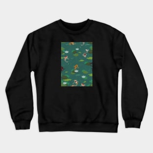 The pond with koi fish Crewneck Sweatshirt